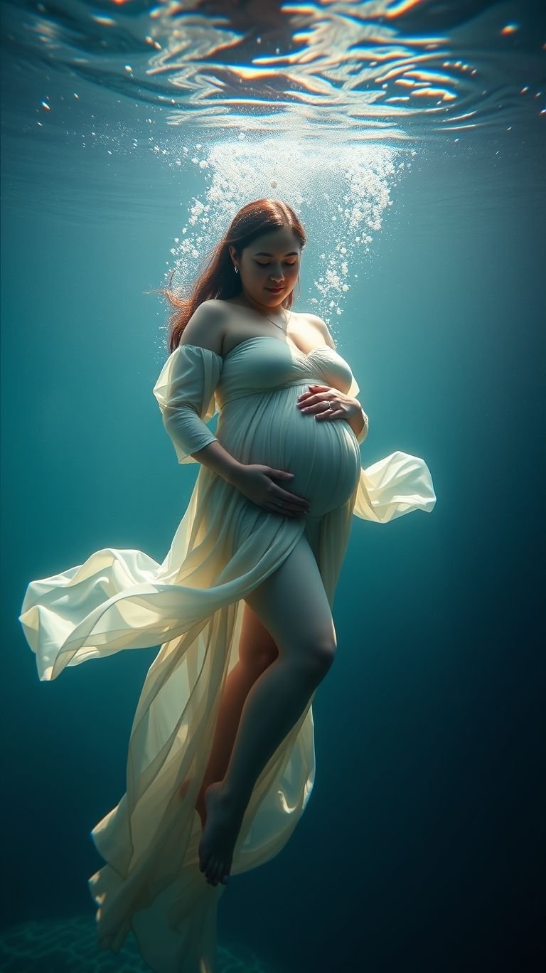 85 Pregnancy Photoshoot Ideas That Capture Pure Joy | Pocoko Submerge yourself in elegance! Underwater maternity photos combine motion and grace for a one-of-a-kind photography experience.