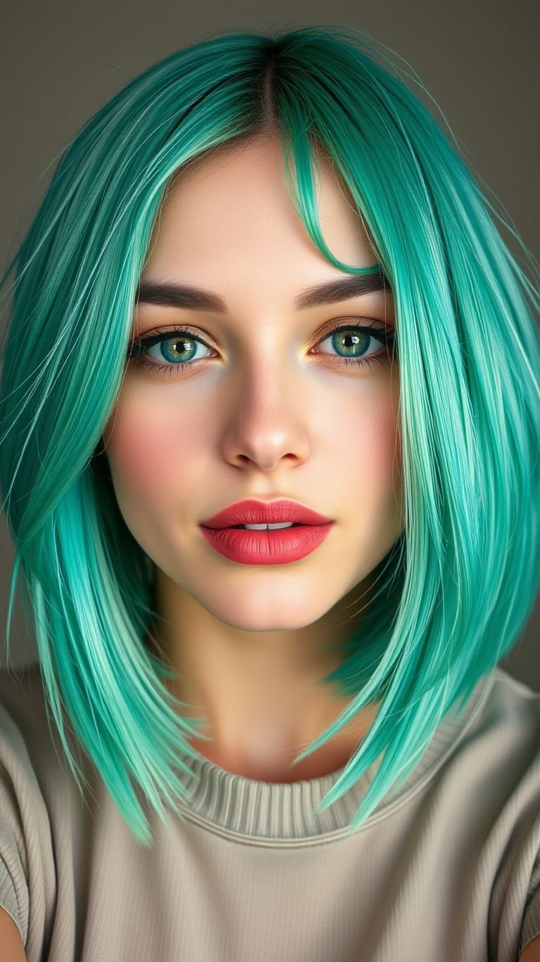 Take your short hair from basic to brilliant with vibrant green hues. This trend is pure magic in color form!