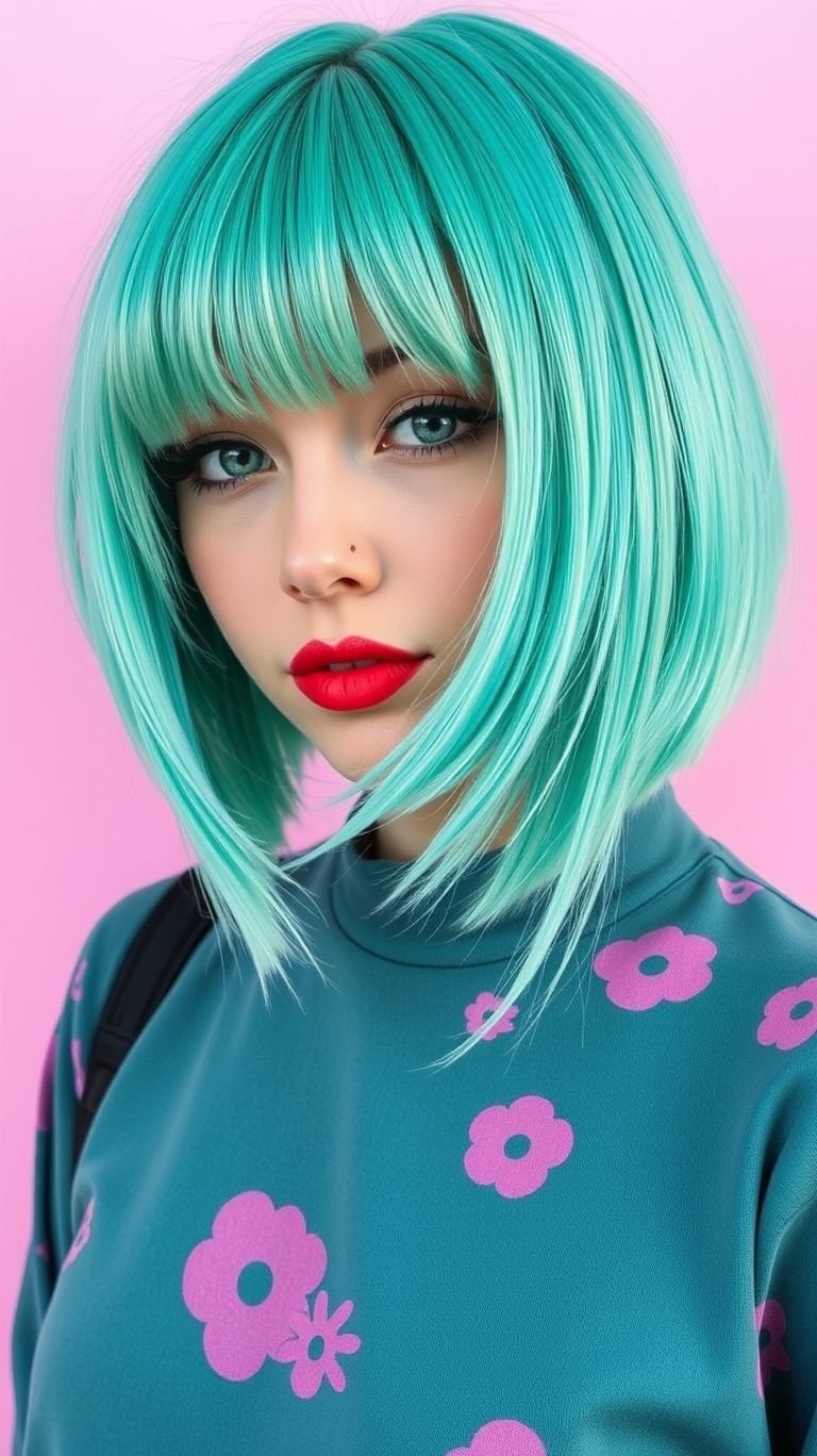 Soft mint or deep emerald? Whatever your vibe, short green hair is the trend that’s bringing major color energy!