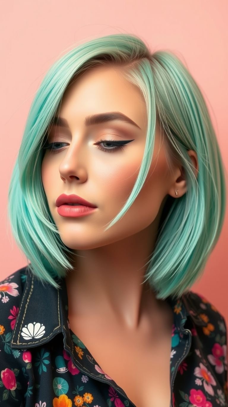 Go bright, go bold, go green! Short hair amplifies the drama in every shade, making it impossible to ignore.