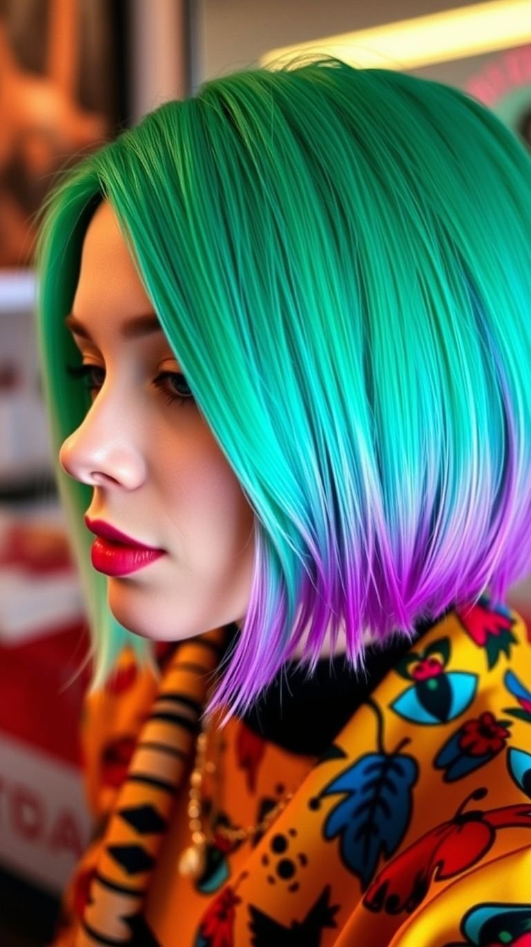 Because short green hair isn’t a trend—it’s a lifestyle. Fierce, unique, and unapologetically bold!