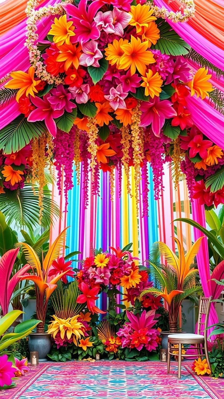 Tropical Wedding Ideas: Guaranteed Gorgeous Celebrations | Pocoko Tropical weddings thrive on unexpected floral magic! Mix exotic blooms for a fresh, vibrant, and uniquely stunning celebration.