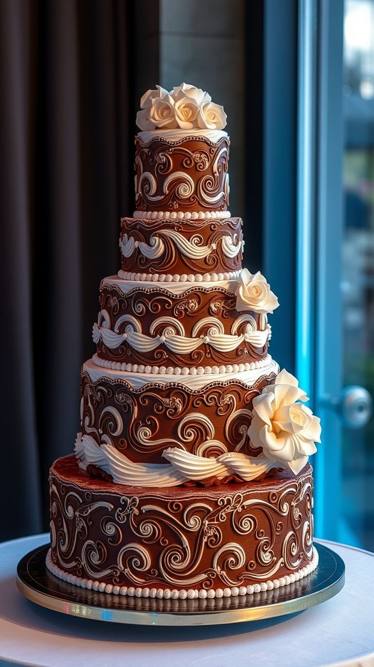75+ Chocolate Wedding Cakes That Are Too Indulgent to Ignore | Pocoko Your vows will be sweet, but this chocolate wedding cake is even sweeter! Layers of indulgence crafted for your perfect day.