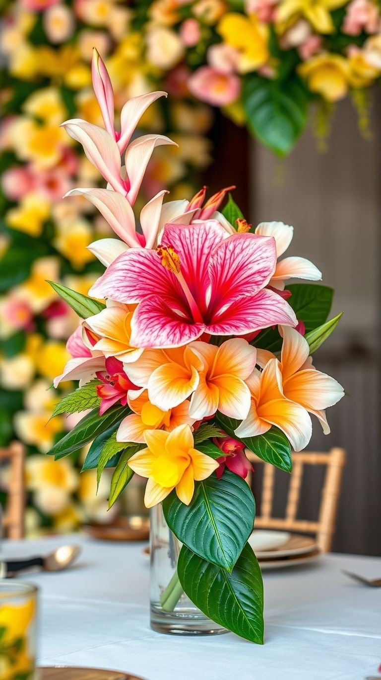 Tropical Wedding Ideas: Guaranteed Gorgeous Celebrations | Pocoko From deep sunset hues to bright tropical colors, floral centerpieces inspired by paradise set the mood for unforgettable celebrations.