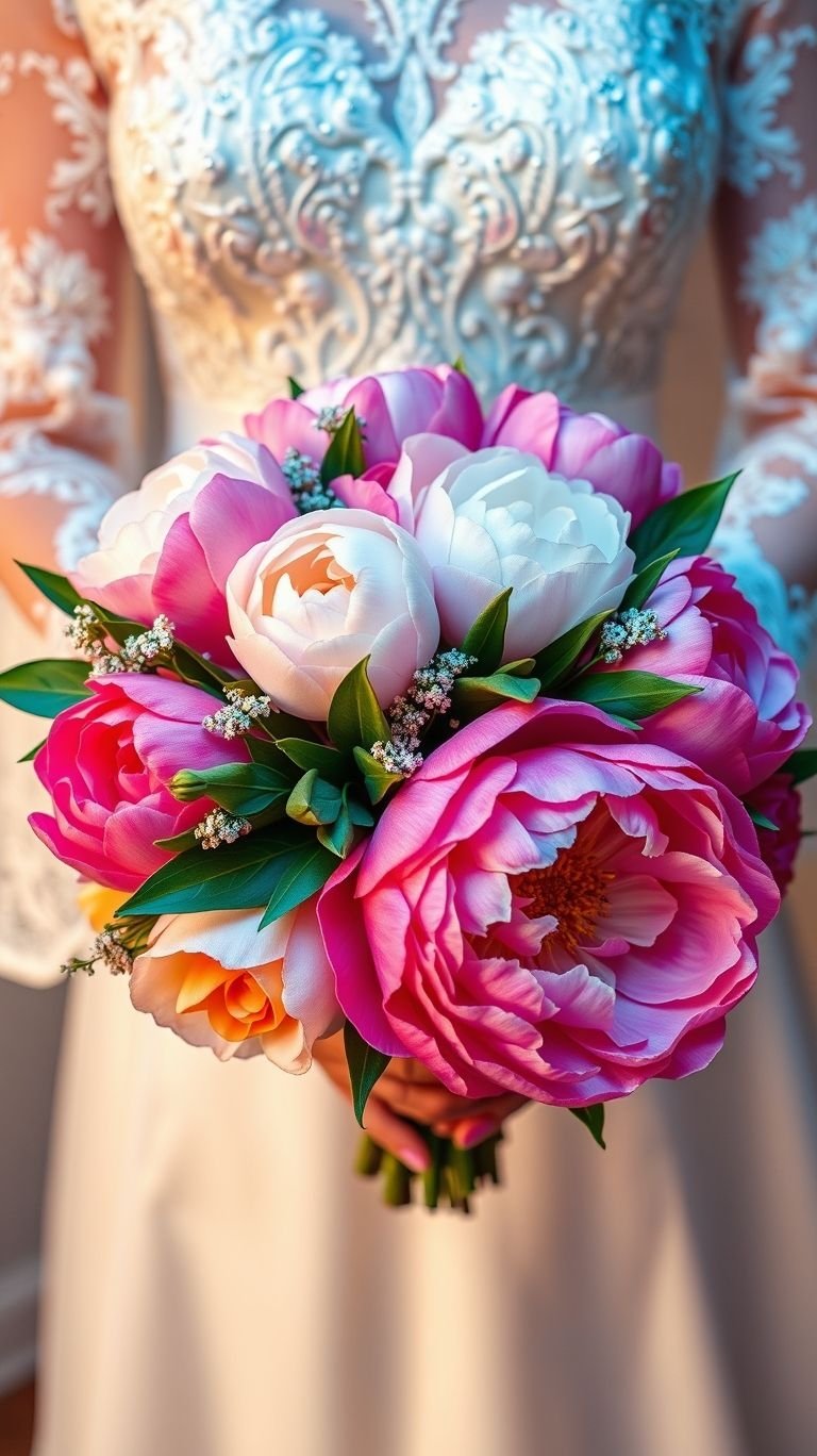 Peonies: the only drama your wedding day actually needs. Bold, blooming, and lush enough to outshine your ex’s Instagram scroll.