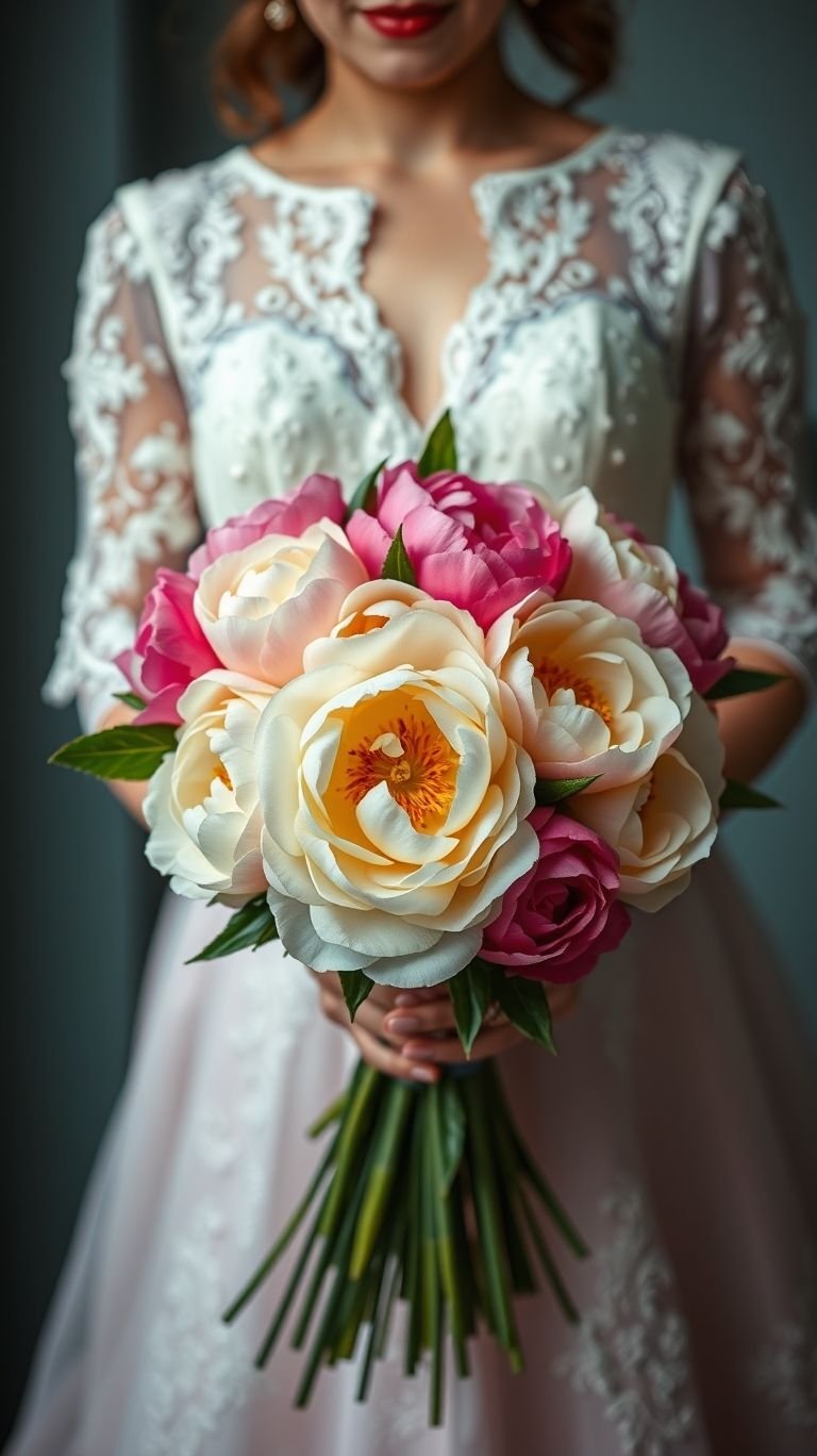 These peonies didn’t come to play. Flirty petals, full-bodied shape, and enough swoon factor to make your photographer cry (in a good way).