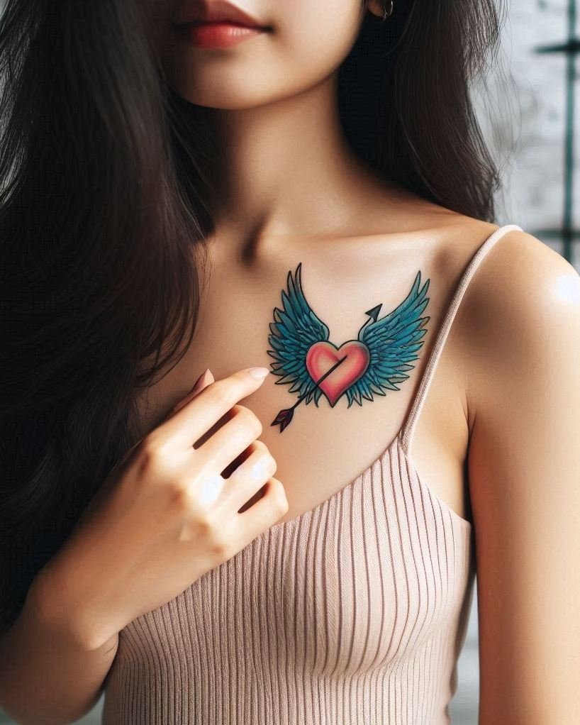 Cupid must’ve been working overtime—these angel wing tattoos come kissed by love and wrapped in heavenly style.