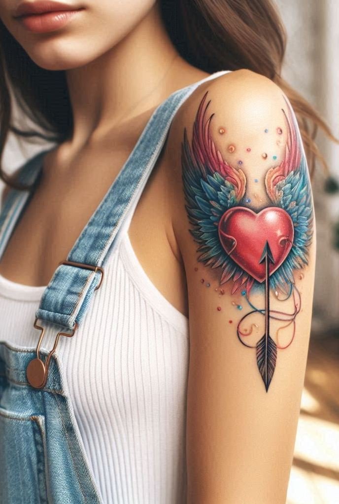 Soft feathers, stolen hearts—these tattoos whisper tales of love that soared too high to come down.
