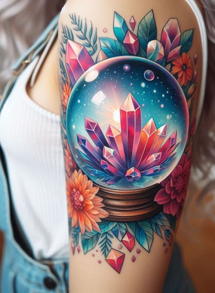 Forget sparkle filters—these inked crystals glow with energy and style that even your third eye would approve of.