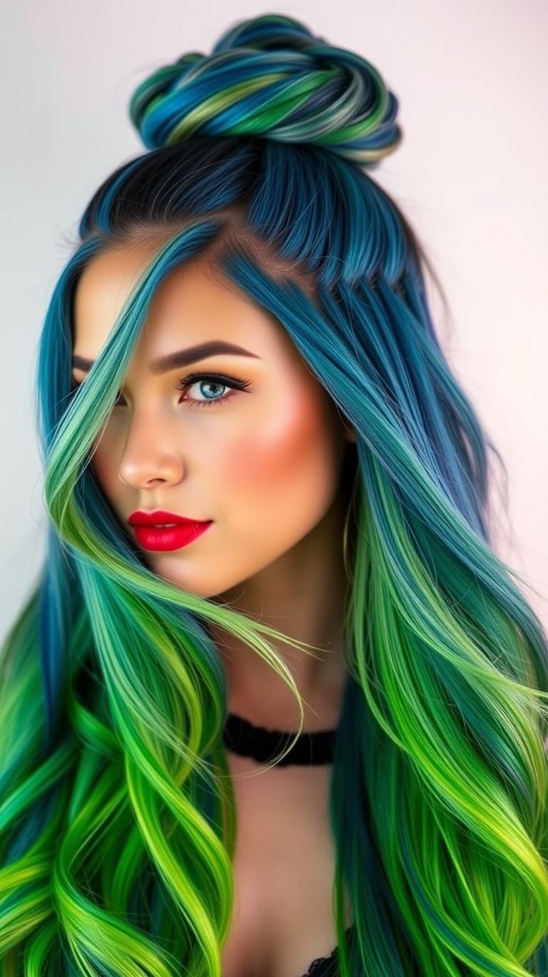 Glow big or go home. These buns pack color, confidence, and just the right amount of electric drama.