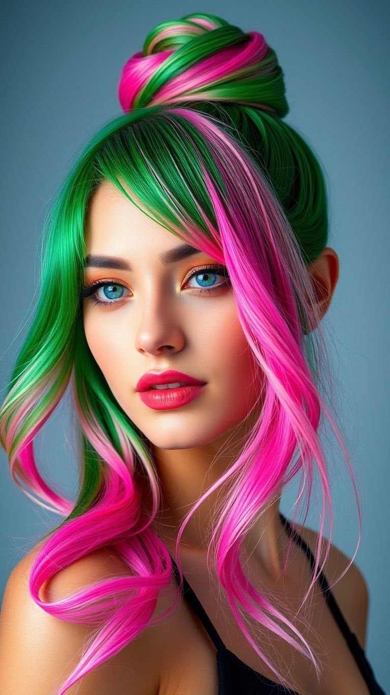 Top knot with a plot twist: this ombré is soft, spunky, and just rebellious enough to break the internet.