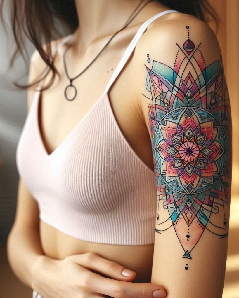 Balance, beauty, and a bit of celestial math—these angel wing tattoos merge sacred geometry with divine flight in the chicest way possible.