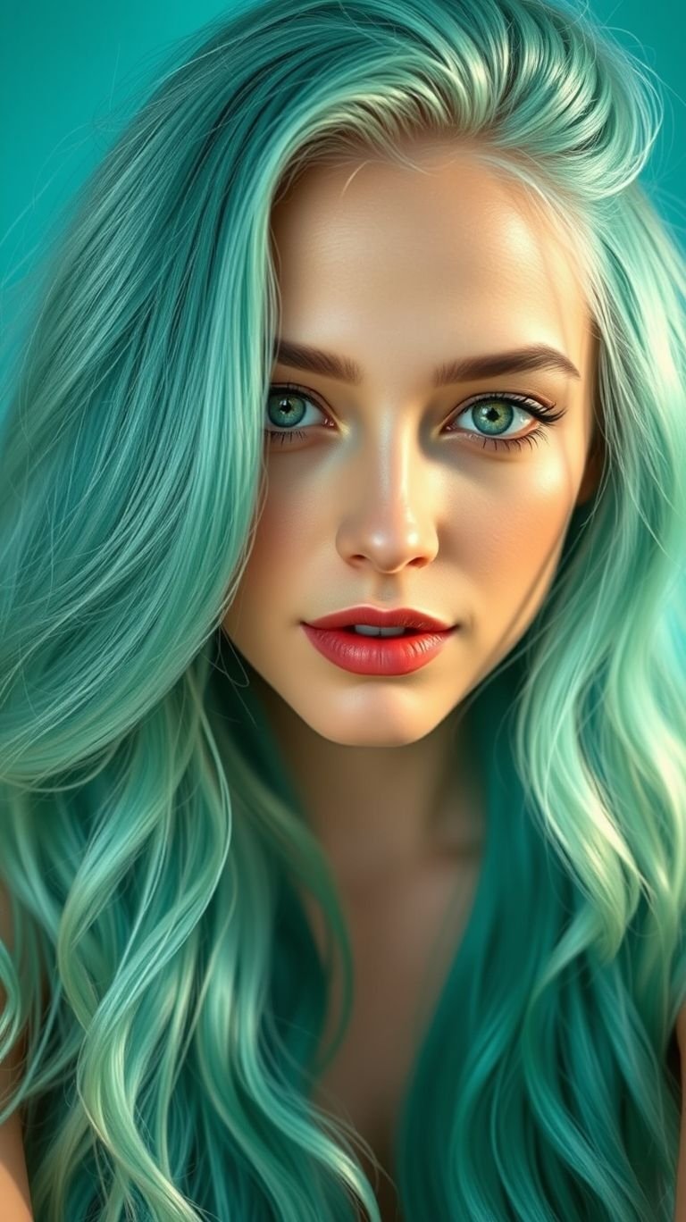 Hair Color Ideas: The Ultimate Guide to a Stunning Transformation | Pocoko Forget diamonds, we're making aquamarine our new best friend. This gorgeous, gemstone-inspired look is one of the most precious Hair Color Ideas for adding a touch of otherworldly magic and sparkle to your style.