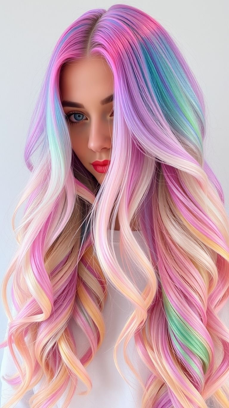 Hair Color Ideas: The Ultimate Guide to a Stunning Transformation | Pocoko This is the official hair color of friendly fairies and whimsical princesses everywhere. Channel your inner storybook character with these enchanting cotton candy Hair Color Ideas for a happily ever after for your hair.