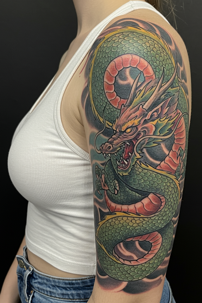 Magical Tattoos for Women: Simple secrets to stunning body art | Pocoko Fierce, fiery, and full of legend—dragon tattoos are the ultimate power move. These Tattoo designs are perfect for anyone ready to wear their strength with style.
