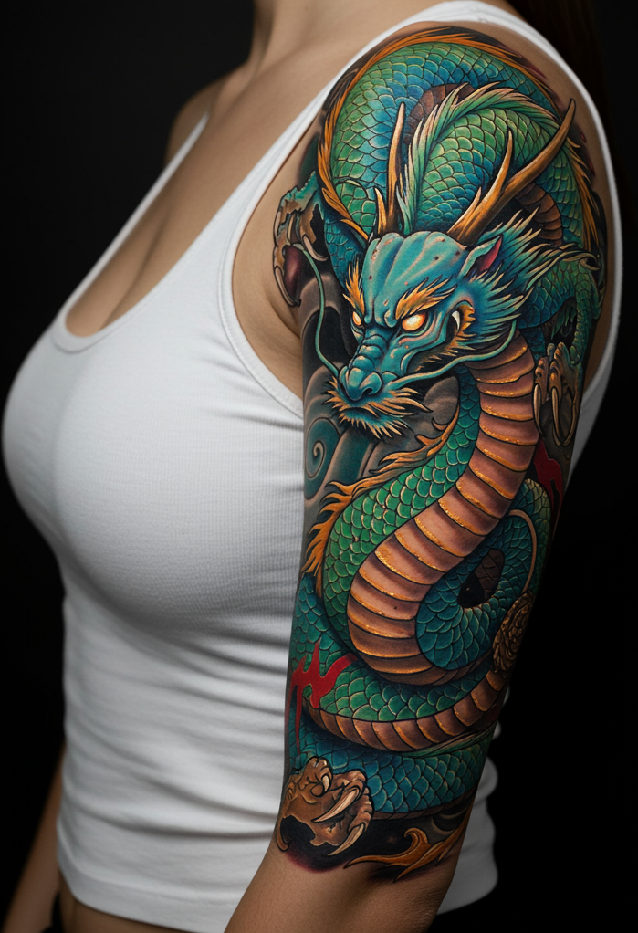 Magical Tattoos for Women: Simple secrets to stunning body art | Pocoko Want ink that breathes fire and commands attention? Dragon tattoos are bold, mythical Tattoo designs that turn skin into storytelling.