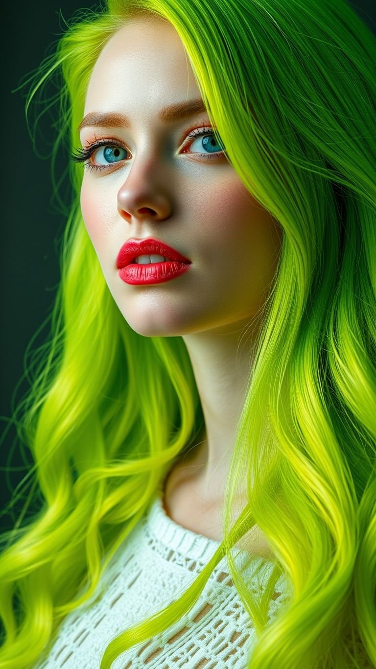 Hair Color Ideas: The Ultimate Guide to a Stunning Transformation | Pocoko Pin this immediately and book that salon appointment you've been dreaming about. These electric lime photos are the only Hair Color Ideas you'll need to convince yourself to finally take the plunge. You know you want to.