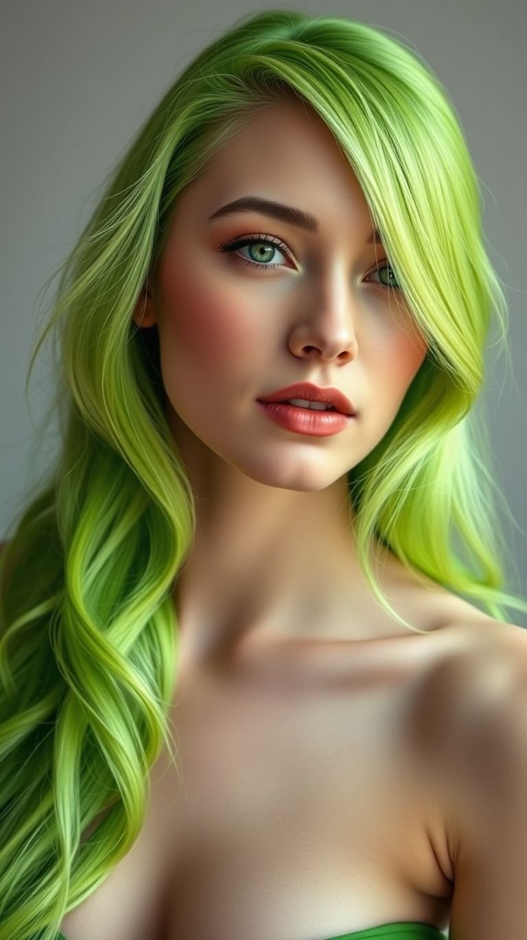 Hair Color Ideas: The Ultimate Guide to a Stunning Transformation | Pocoko We officially dare you to go this bold. Electric lime is a fearless and fun choice for anyone who loves to push the boundaries of style. These are Hair Color Ideas for the trendsetters, not the followers.
