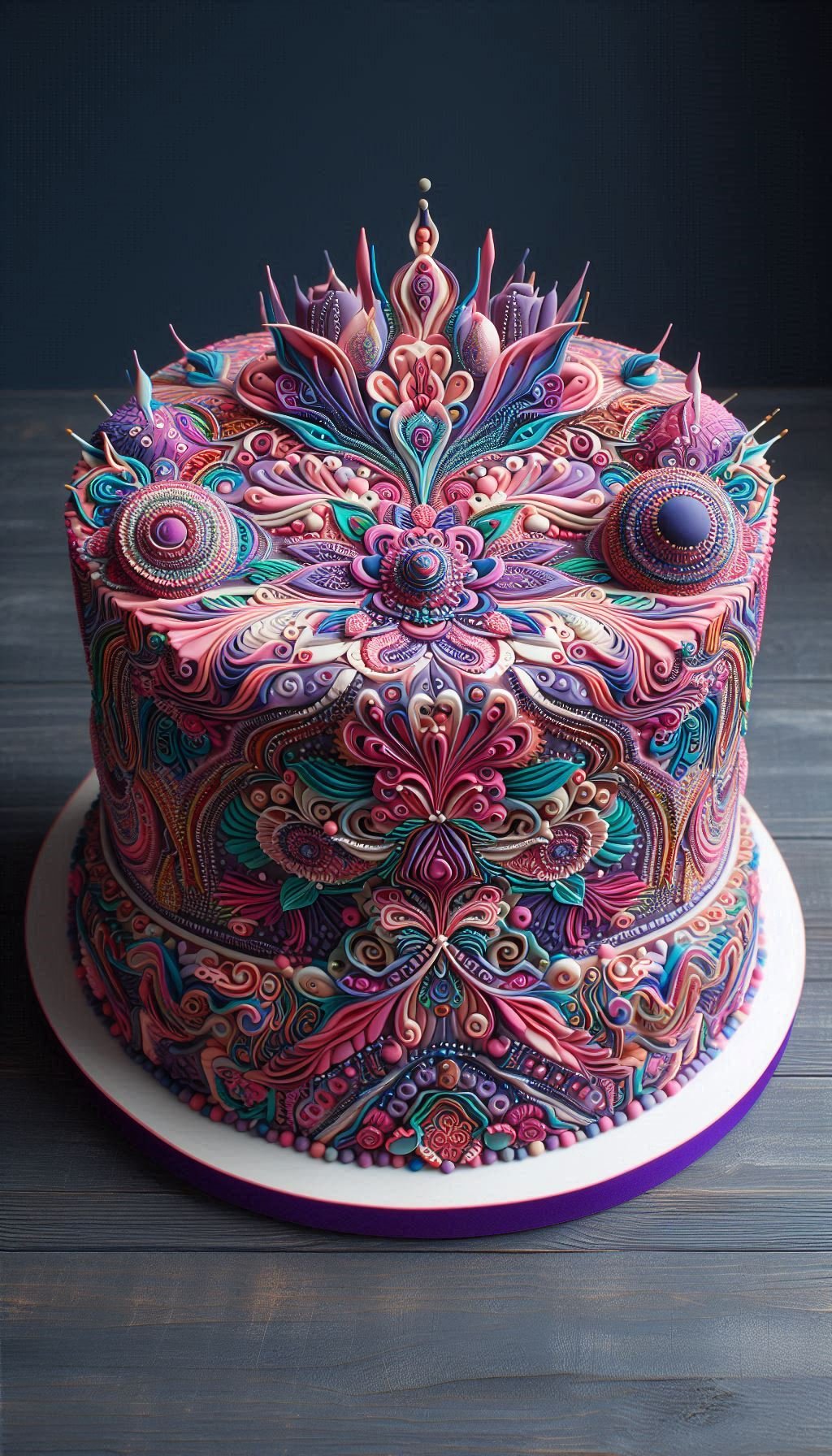 Let your wedding cake be as vibrant and full of personality as the two of you are. The Jewel Garden theme is a stunning departure from the traditional, showcasing a love that's bold, bright, and beautiful. A truly one-of-a-kind wedding cake for a memorable day.