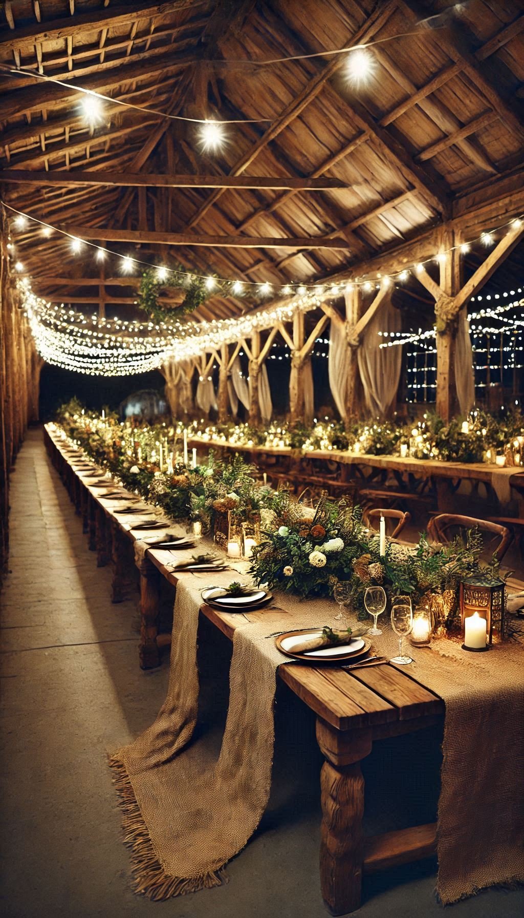 Long farm tables set the tone for togetherness. These wedding ideas are all about rustic vibes and unforgettable feasting.