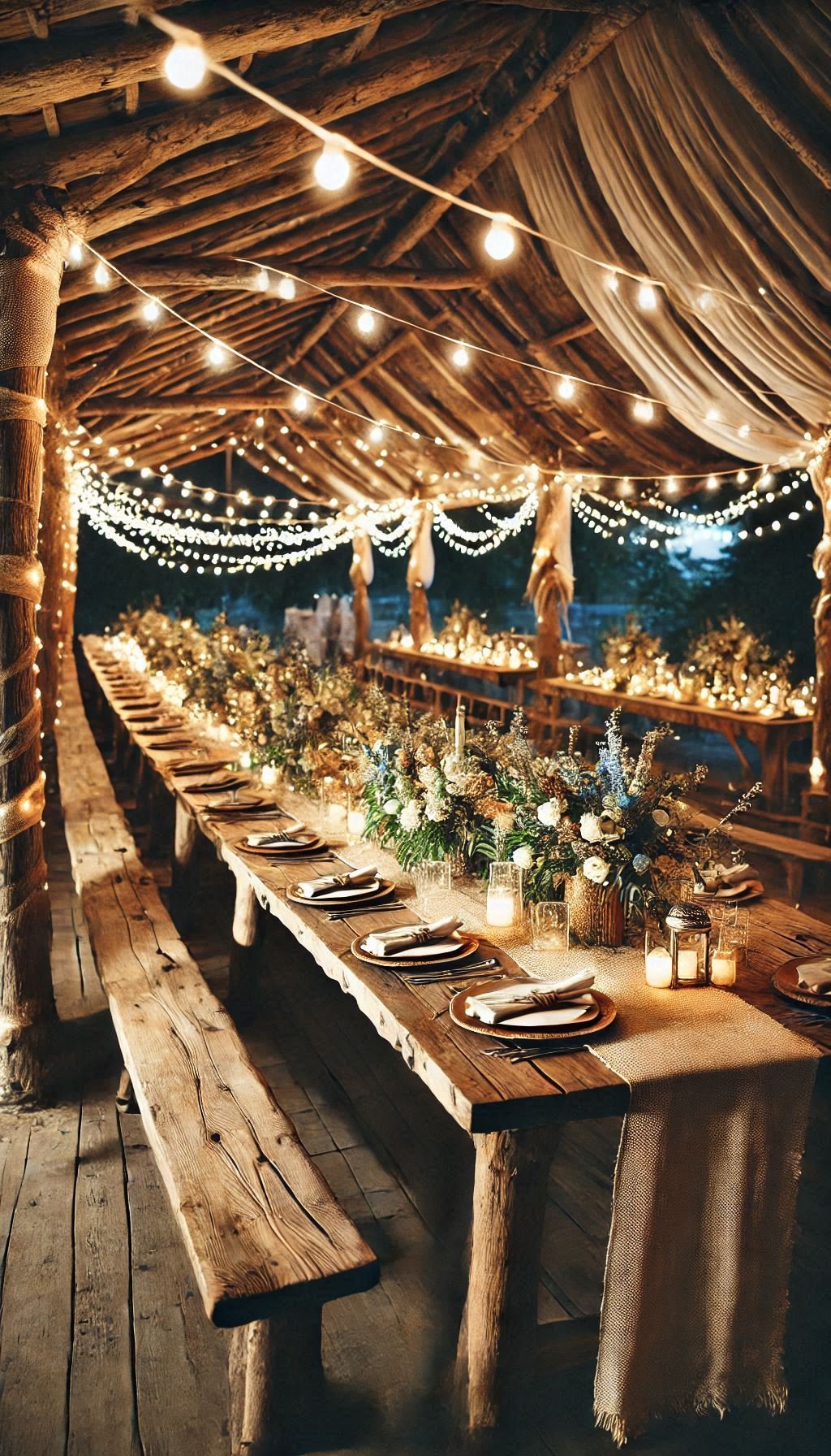 Want your wedding to feel like a cozy countryside gathering? These wedding ideas with farm tables and burlap runners are pure magic.