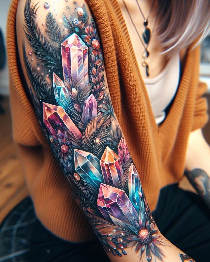 Magical Tattoos for Women: Simple secrets to stunning body art | Pocoko Want your ink to feel like a spell in motion? Magic Crystals tattoos are the kind of Tattoo designs that make your aura look as good as your outfit.