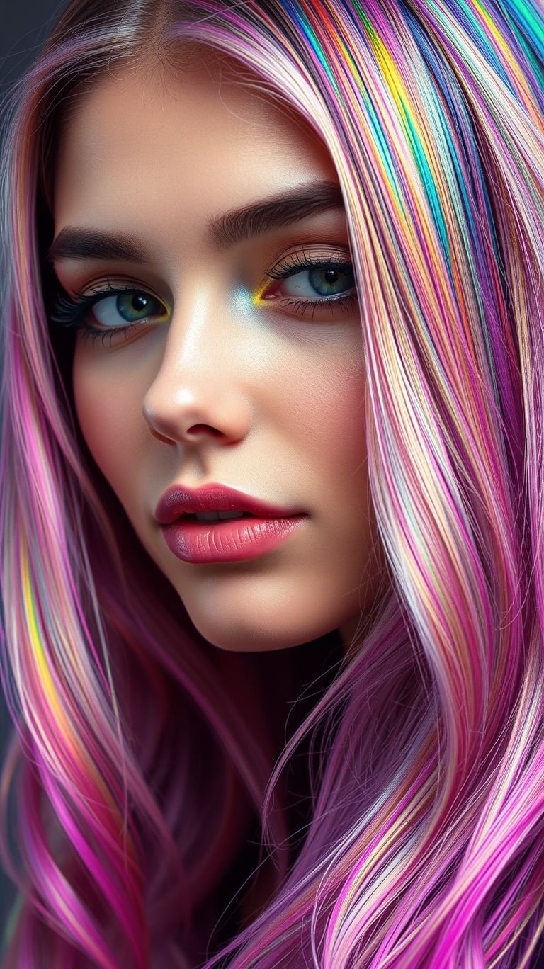 Hair Color Ideas: The Ultimate Guide to a Stunning Transformation | Pocoko You thought rainbow hair was bold? Think again. Adding that neon glow takes it to a whole new level of awesome, making these some of the most daring and exciting Hair Color Ideas on the planet.