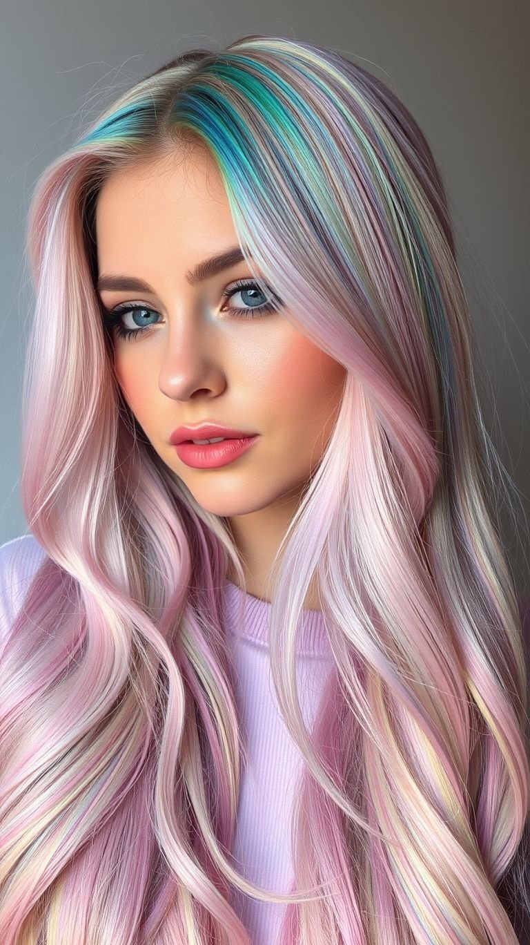 Hair Color Ideas: The Ultimate Guide to a Stunning Transformation | Pocoko This look is proof that the most beautiful statements are often the most subtle. Creating this delicate, shimmering blend of pastels requires a true artist, making these some of the most masterful Hair Color Ideas you can try for an elegant transformation.