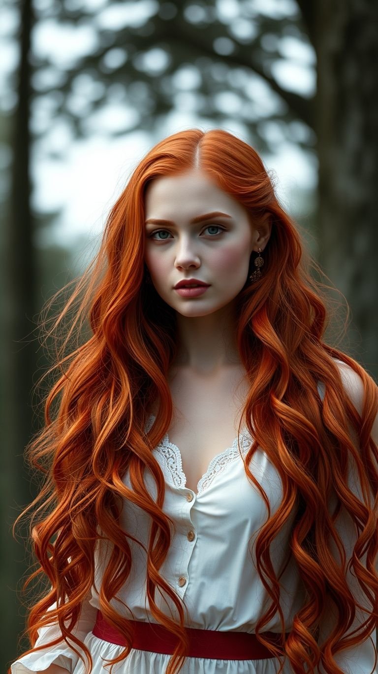 Hair Color Ideas: The Ultimate Guide to a Stunning Transformation | Pocoko Channel your inner silver-screen siren with a color that is pure, classic Hollywood glamour. A rich auburn is one of those iconic Hair Color Ideas that is always red-carpet ready.
