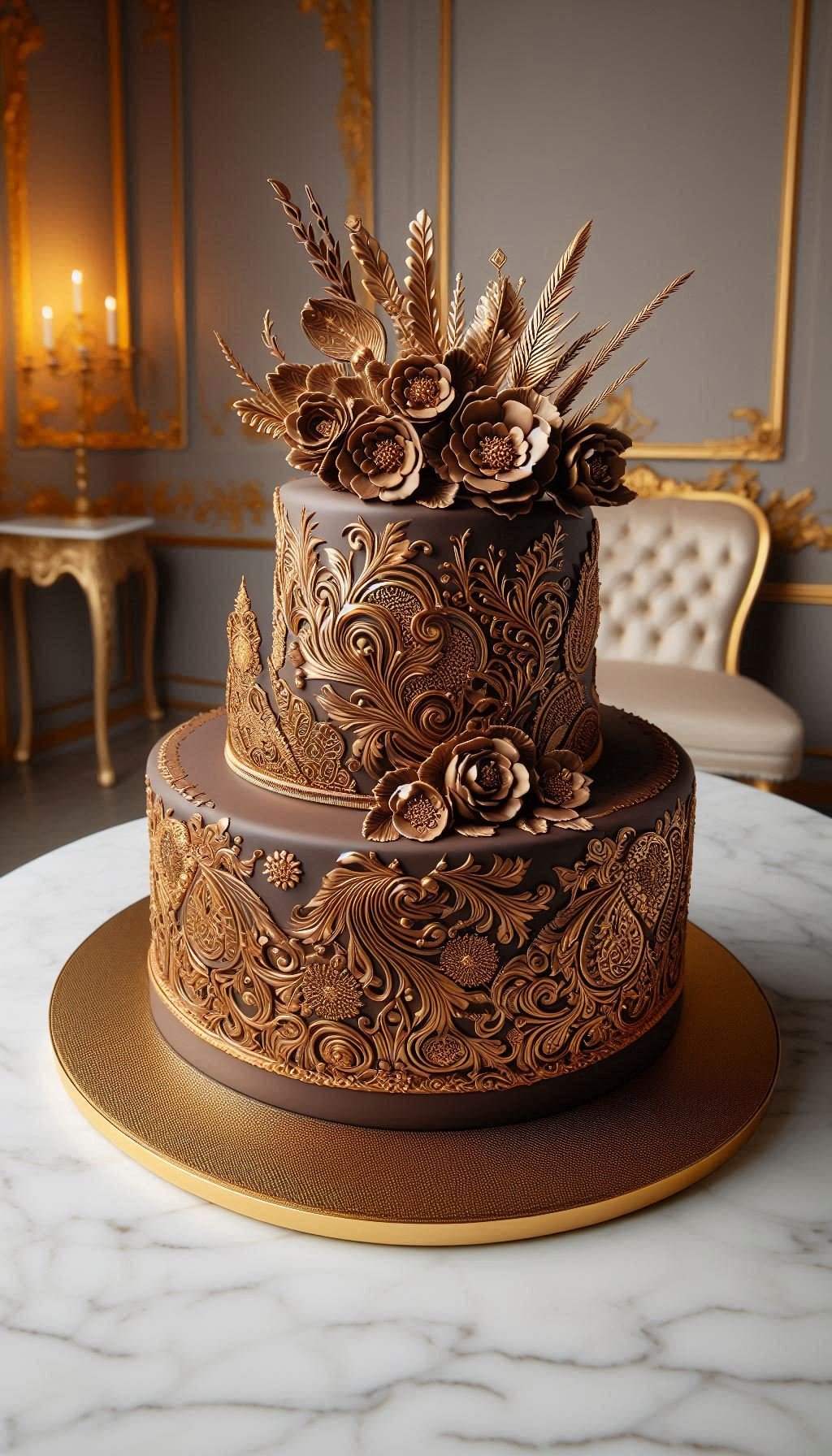 Your wedding is the ultimate day to indulge, and this majestic chocolate wedding cake is the pinnacle of decadent celebration. It’s a rich, luxurious statement for couples who believe life (and cake) is meant to be savoured.