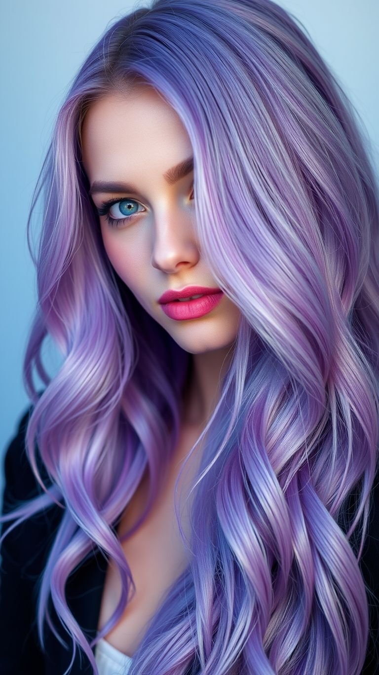 Hair Color Ideas: The Ultimate Guide to a Stunning Transformation | Pocoko Why choose between your natural dark hair and a fun, whimsical fantasy color? A smoky melt gives you the absolute best of both worlds, making these lavender looks some of the most genius Hair Color Ideas ever.