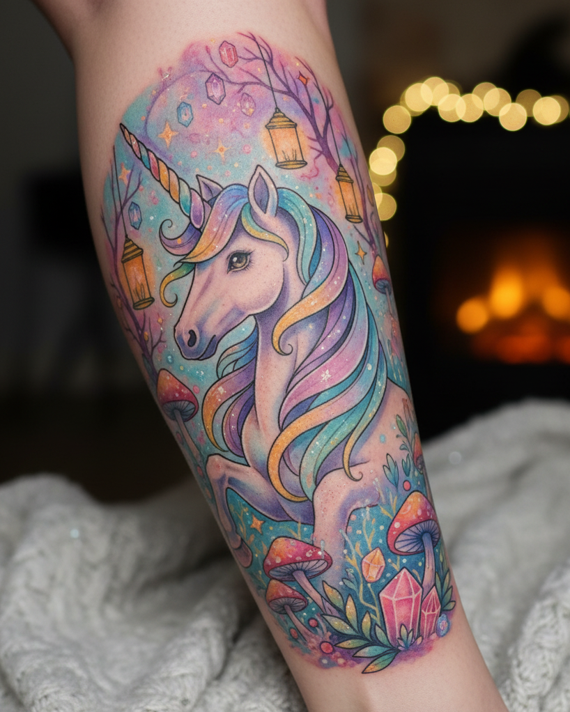Magical Tattoos for Women: Simple secrets to stunning body art | Pocoko Unicorn tattoos are proof that magic is real—and wearable. They’re Magical Tattoos for women who turn fantasy into fashion.