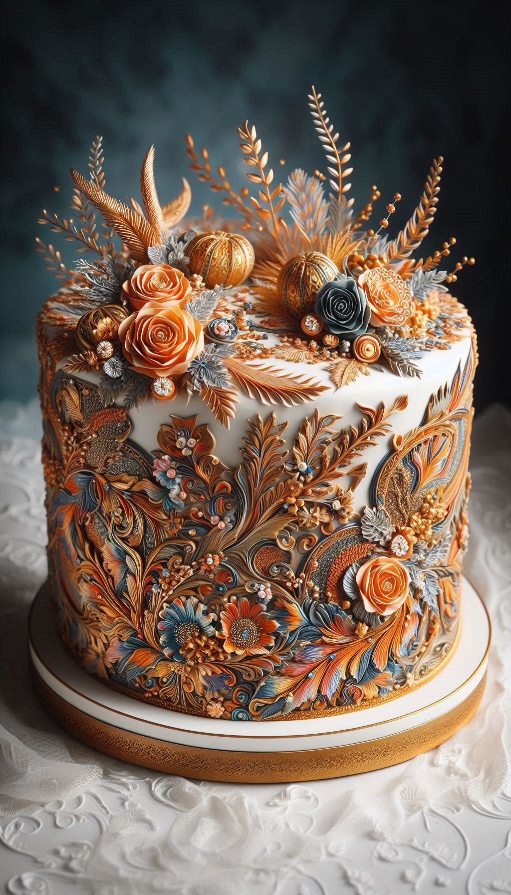 For the couple who is a little less 'black-tie formal' and a lot more 'barefoot in a field of flowers.' A Wildflower Whimsy wedding cake is the definition of effortless beauty, proving the most stunning designs are often the most natural. This is the perfect wedding cake for a relaxed and heartfelt celebration.