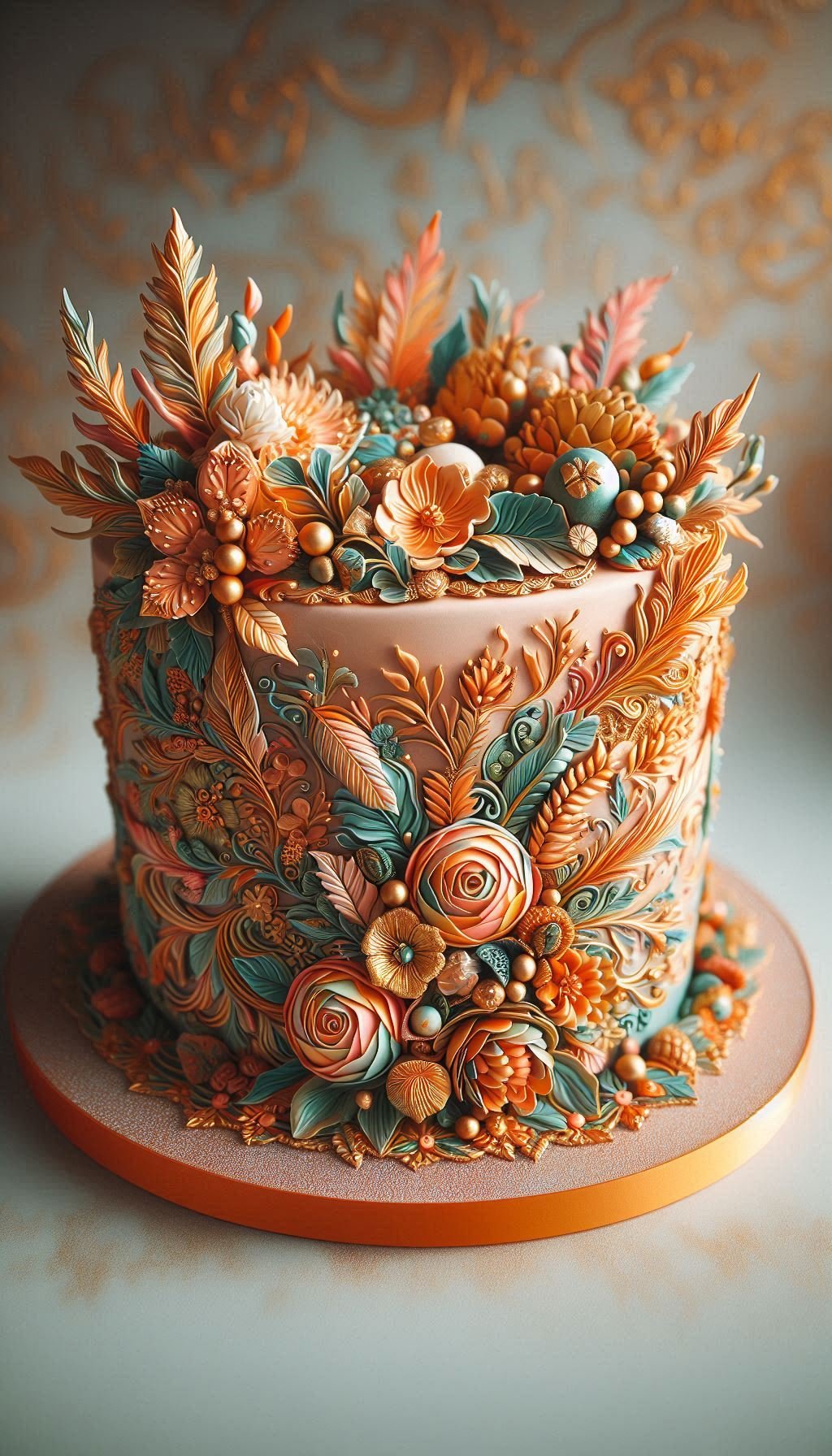 This is the kind of wedding cake that looks like a gentle breeze just blew through a meadow and decorated it for you. The charm of a Wildflower Whimsy design lies in its fresh, organic, and just-picked feel. A truly enchanting wedding cake for the free-spirited couple.