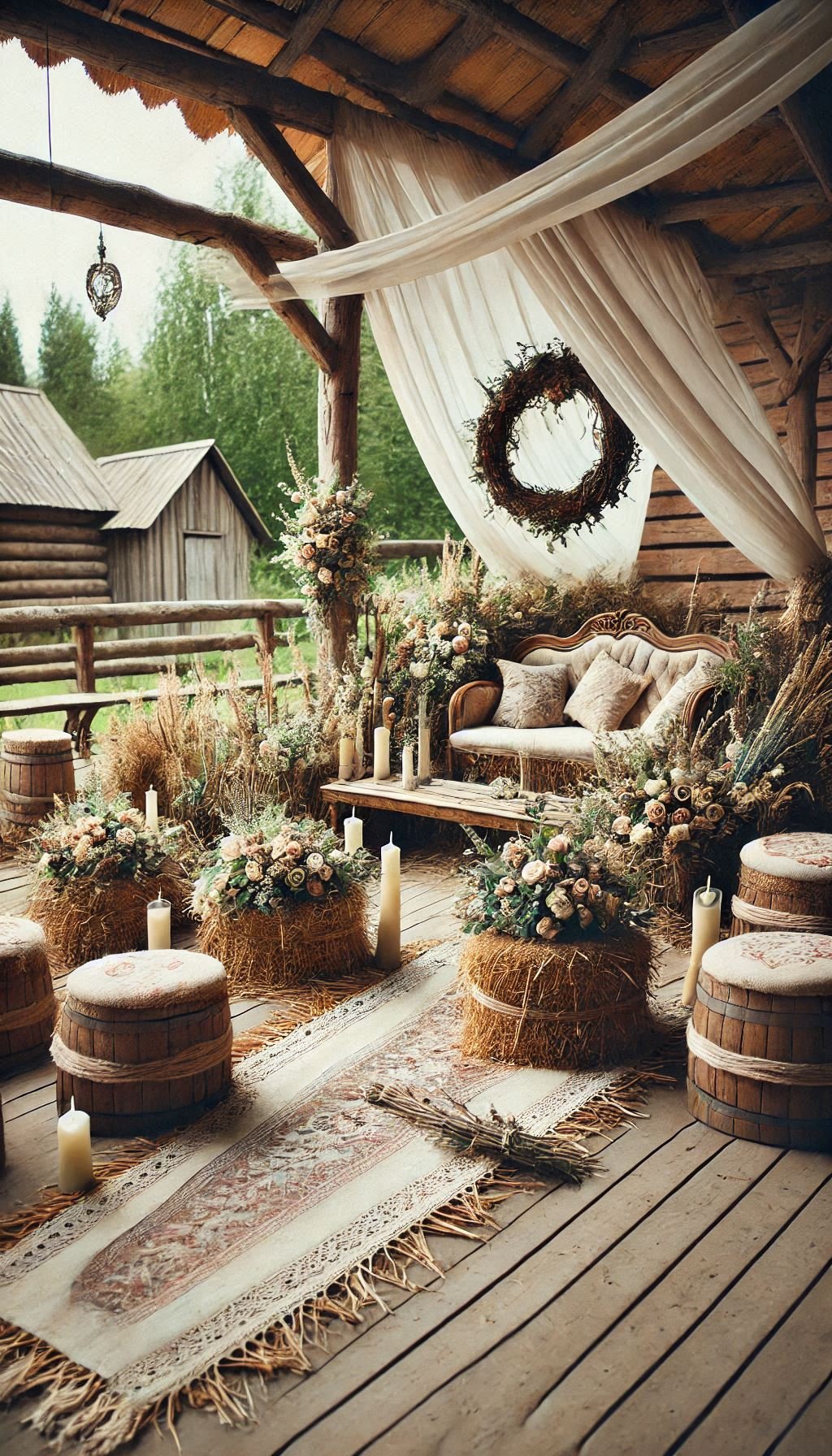 Wedding decor inspo that makes seating stylish? Think wooden benches, soft linens, and a whole lot of charm.