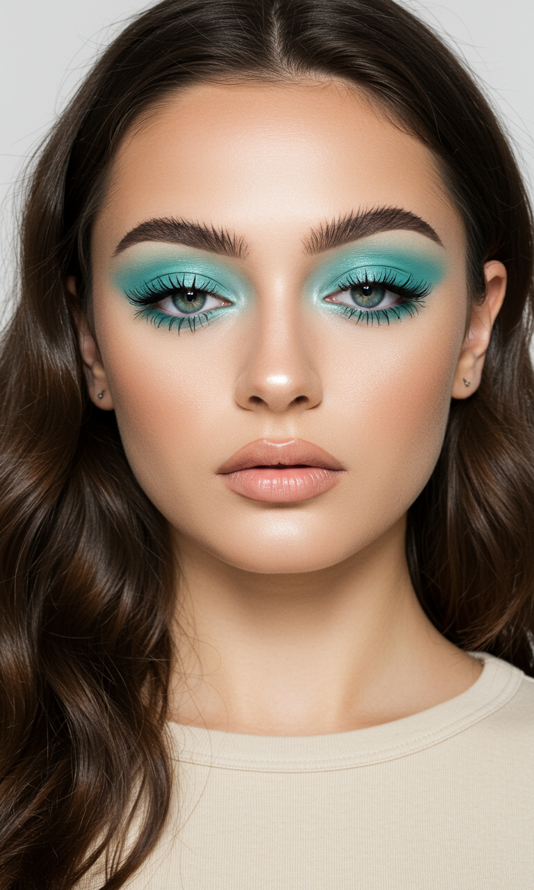 Eye Shadow Looks That Instantly Dazzle | Pocoko This Eye Shadow look is minty fresh with a side of drama. Aqua tones never looked so fierce.
