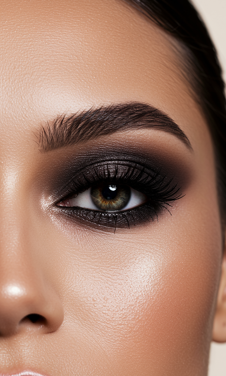 Eye Shadow Looks That Instantly Dazzle | Pocoko When in doubt, go black. This Eye Shadow look is fierce, flattering, and totally foolproof for any night out.