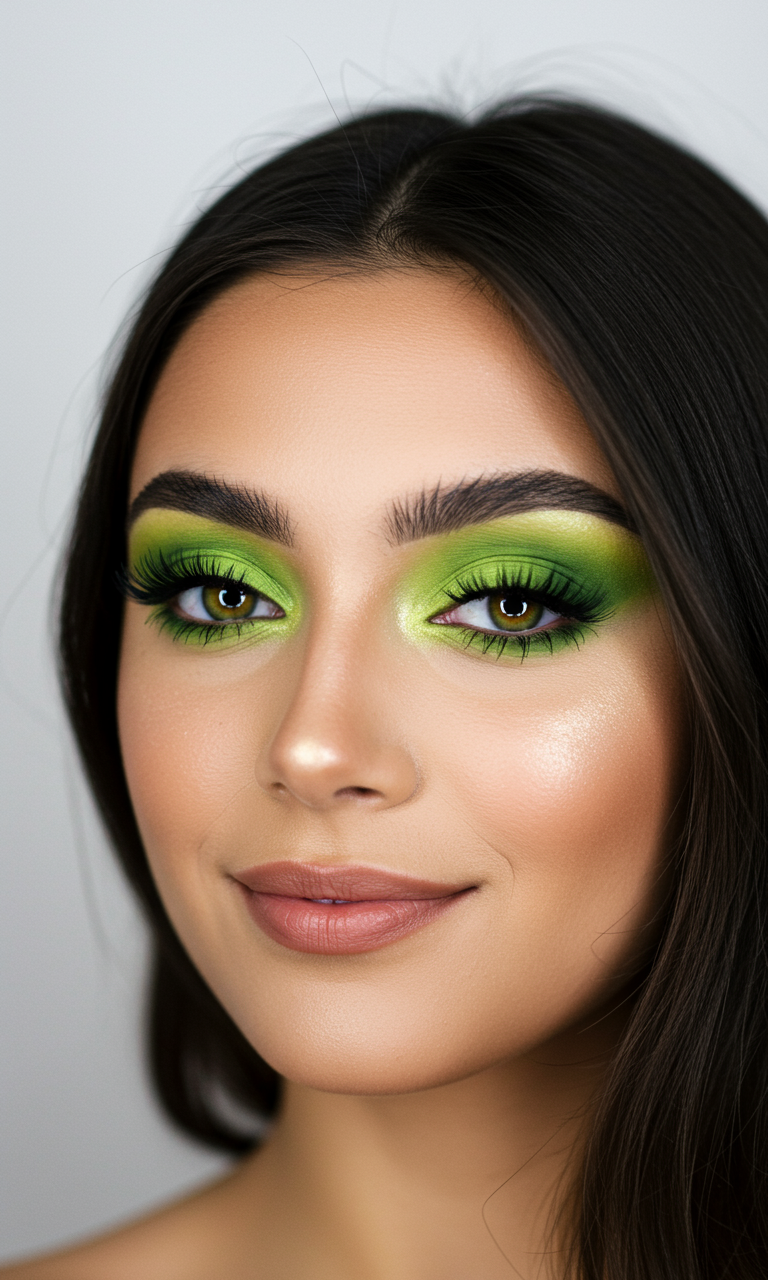 Eye Shadow Looks That Instantly Dazzle | Pocoko Green Eye Shadow is like a forest for your eyelids—lush, mysterious, and totally captivating. It’s glam with a touch of wild.