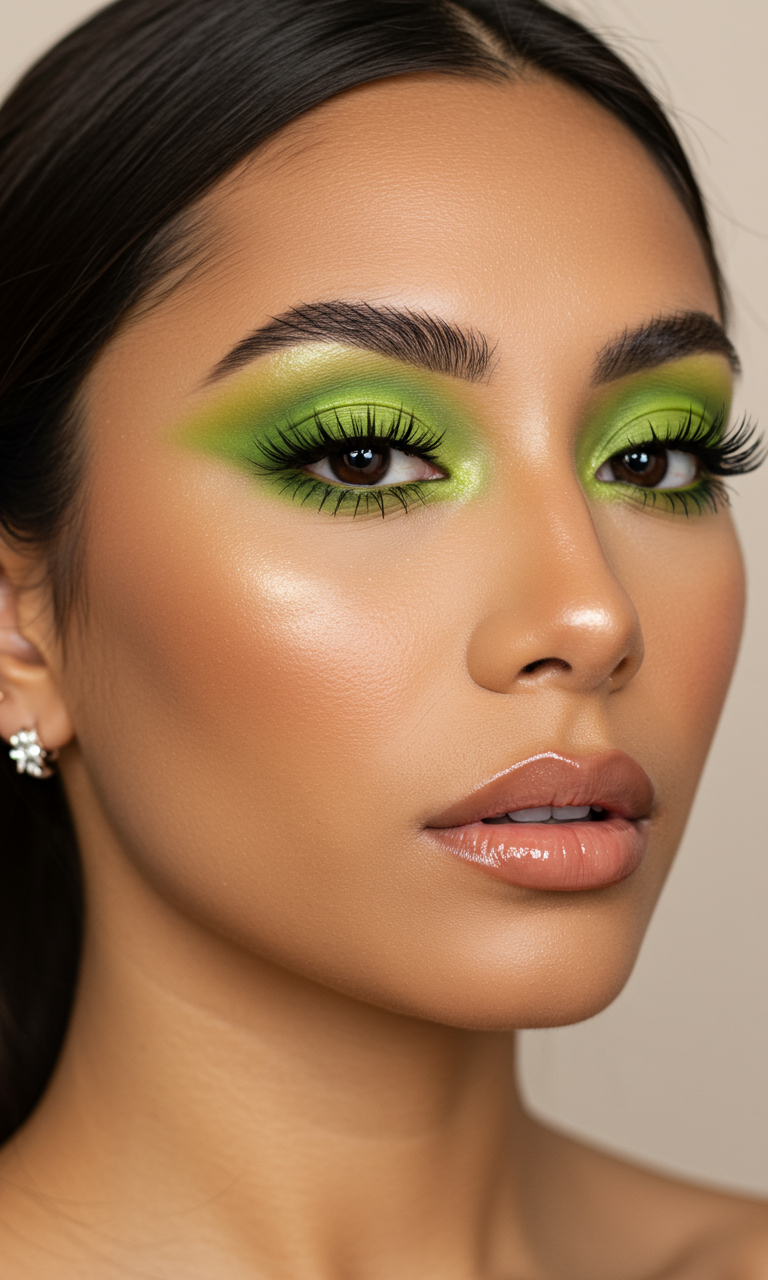 Eye Shadow Looks That Instantly Dazzle | Pocoko Green Eye Shadow is the color of confidence with a hint of enchantment. Perfect for eyes that want to whisper and roar.