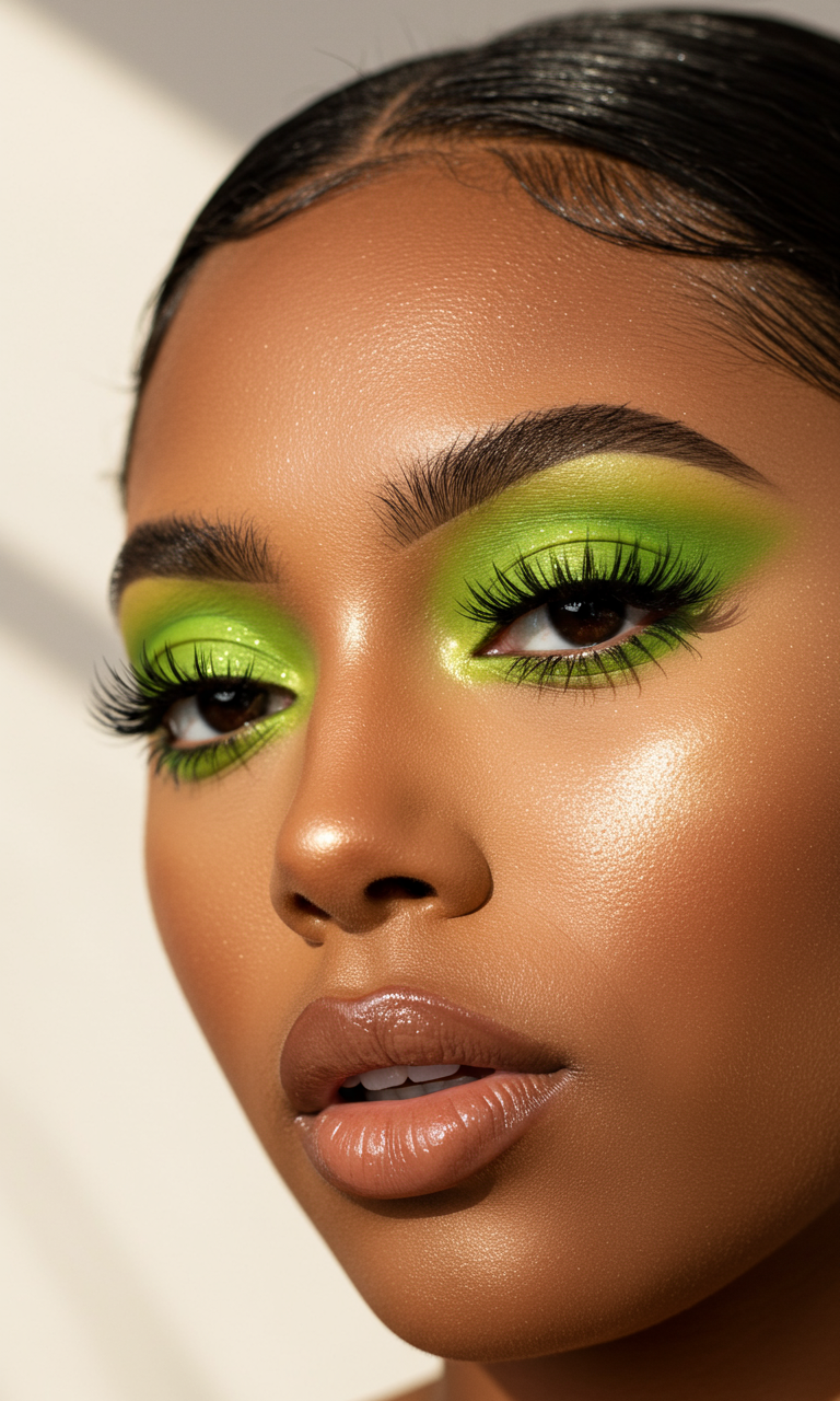 Eye Shadow Looks That Instantly Dazzle | Pocoko This Eye Shadow look is forest fantasy meets fashion-forward. It’s the perfect blend of earthy and electric.