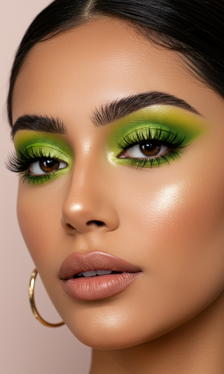 Eye Shadow Looks That Instantly Dazzle | Pocoko Green Eye Shadow is your go-to for bold beauty with botanical vibes. It’s fresh, fierce, and totally unforgettable.