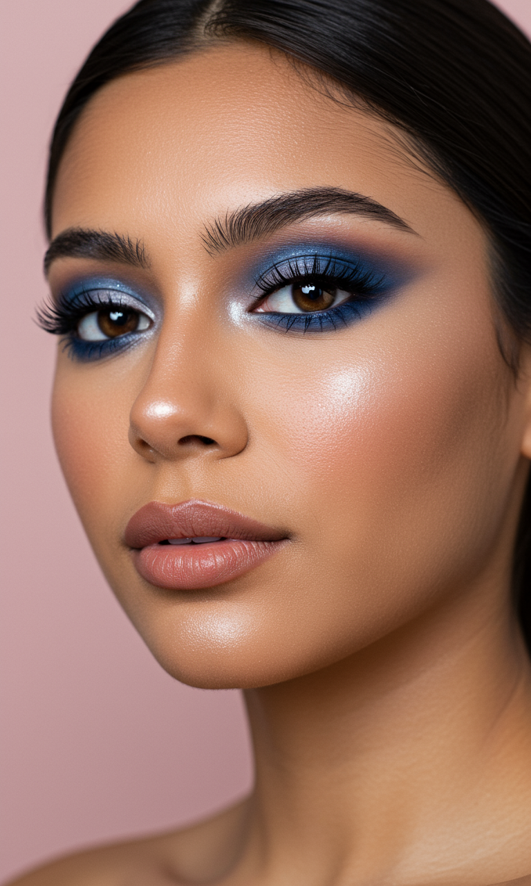 Eye Shadow Looks That Instantly Dazzle | Pocoko Eye Shadow in ice blue is like a breath of fresh air for your makeup routine. Crisp, clean, and ready to slay.