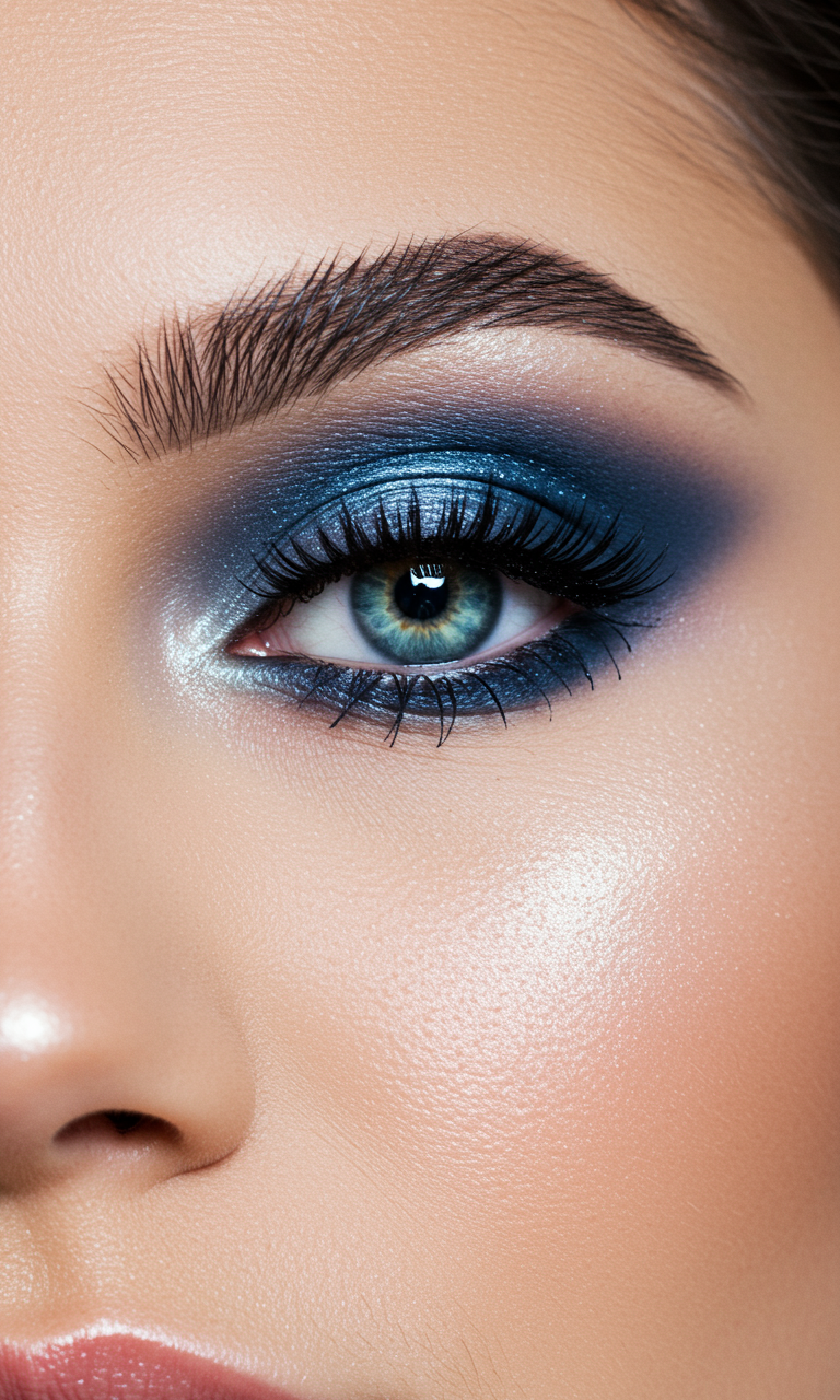 Eye Shadow Looks That Instantly Dazzle | Pocoko Eye Shadow in ice blue is your shortcut to looking like you just stepped out of a glacier-themed fashion shoot. Cold never looked so hot.