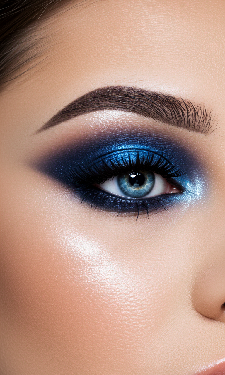 Eye Shadow Looks That Instantly Dazzle | Pocoko Ice blue Eye Shadow is the color of calm with a twist of drama. Perfect for when you want to glow like moonlight.