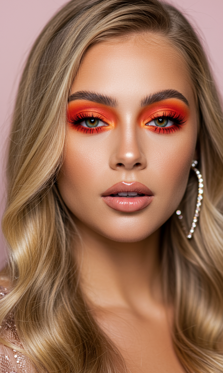 Eye Shadow Looks That Instantly Dazzle | Pocoko Orange Eye Shadow is like a sunset for your eyelids—warm, radiant, and impossible to ignore. It’s the glow-up your makeup bag’s been waiting for.