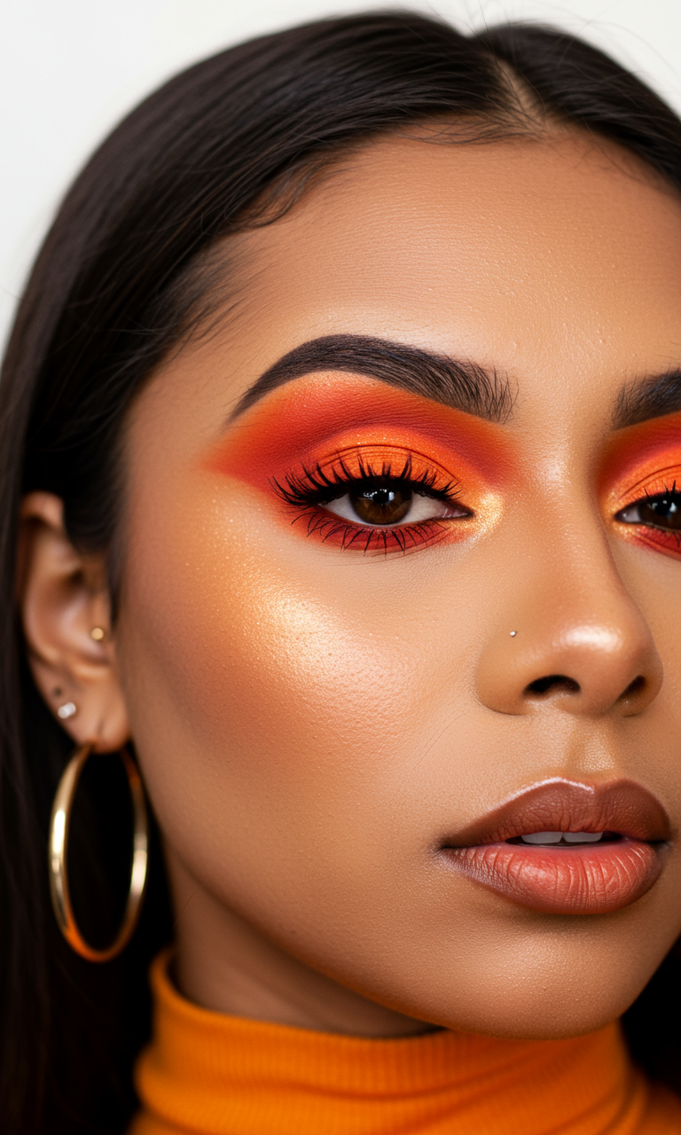 Eye Shadow Looks That Instantly Dazzle | Pocoko This Eye Shadow look is pure tangerine dream. It’s zesty, punchy, and surprisingly wearable.