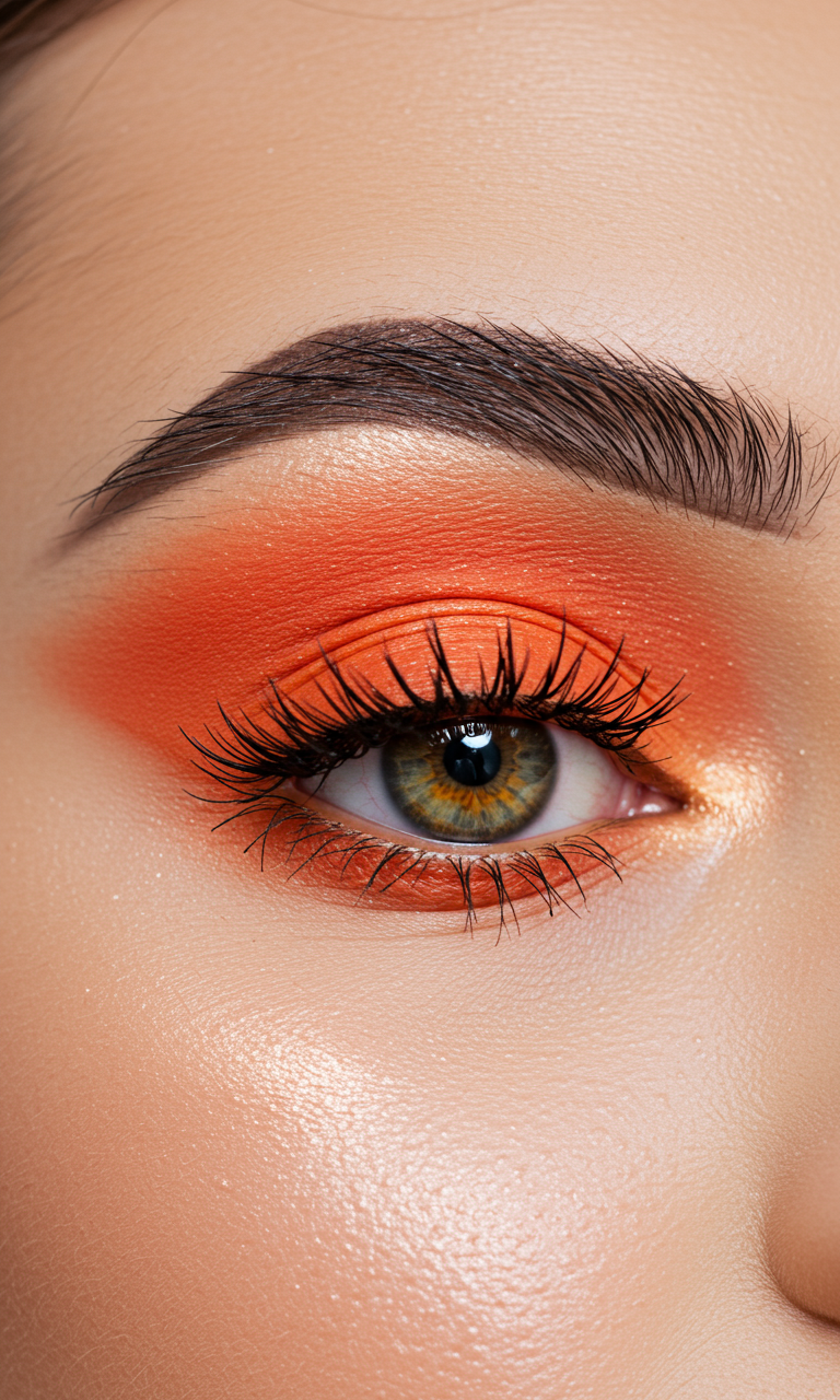 Eye Shadow Looks That Instantly Dazzle | Pocoko Want to spice things up? Orange Eye Shadow brings the drama without the drama—just pure pigment and personality.