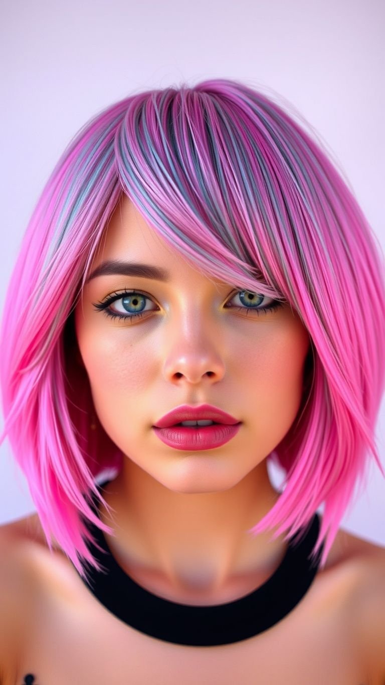 These pink short hair color ideas are pure joy in every strand. Bright, playful, and impossible to ignore — it’s self-expression done right.