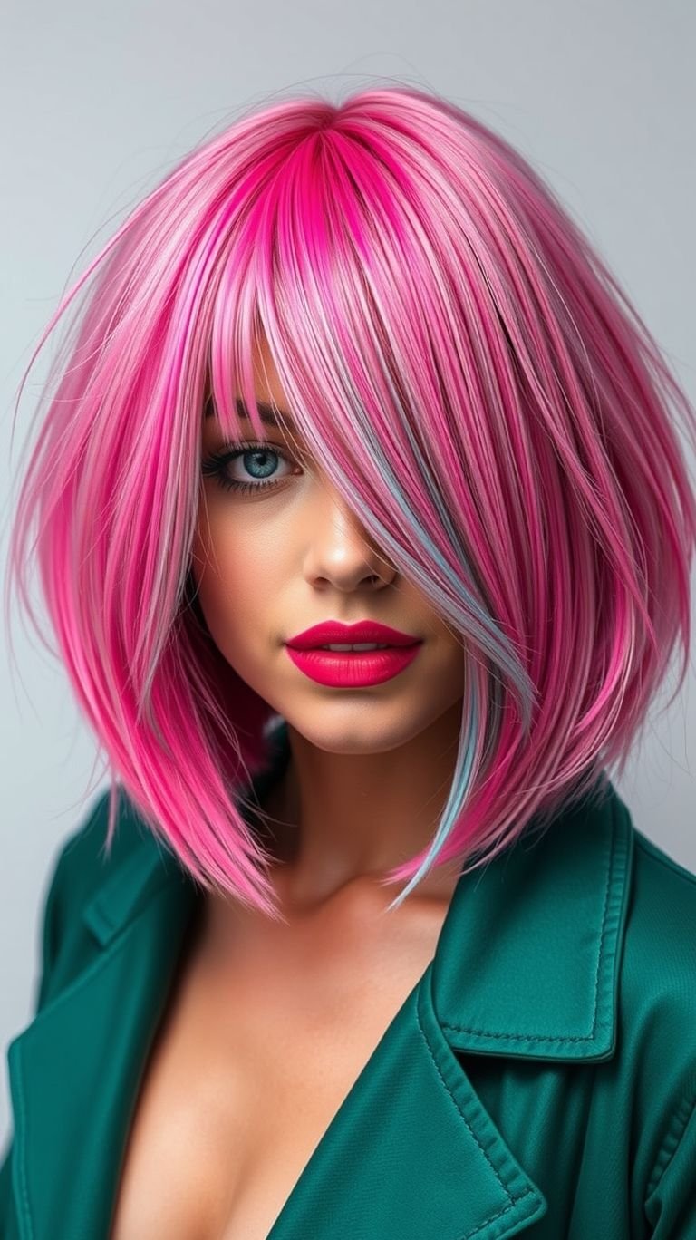 Pink is more than a color — it’s an attitude. These short hair color ideas are for those who own every room they walk into.