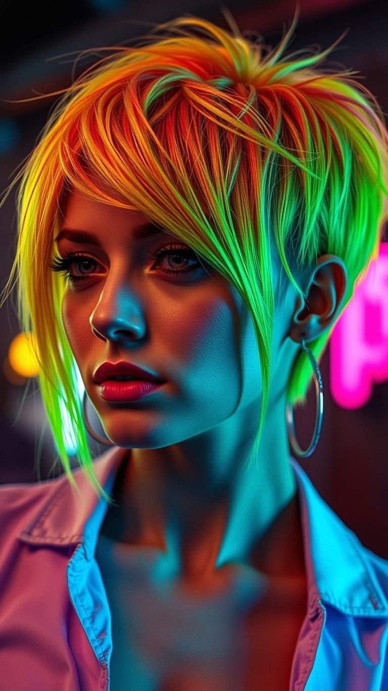 Turn the brightness all the way up—these pink neon hair color ideas are like your favorite playlist on repeat: loud, fun, and totally addictive.